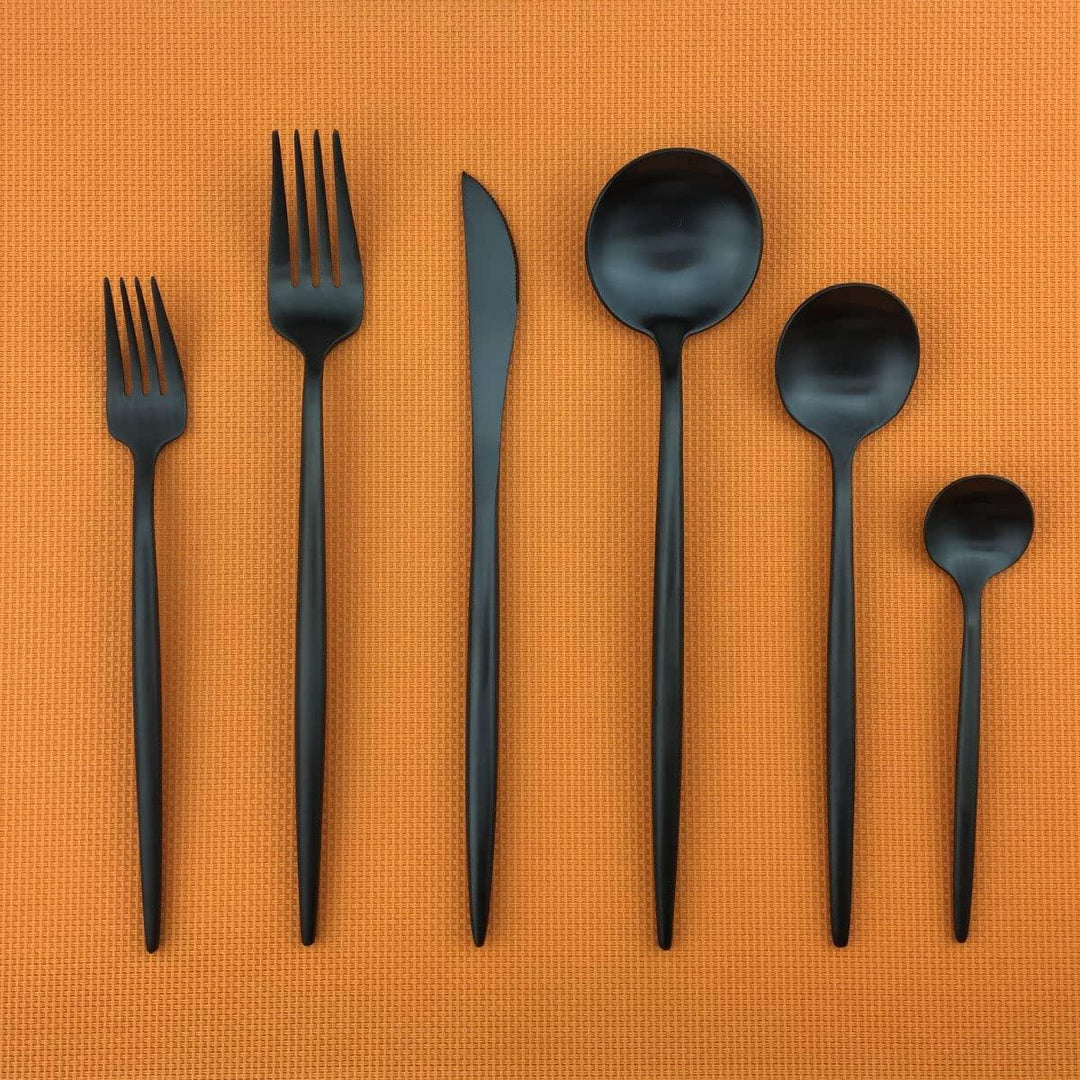 BowLift | Torin 36-Piece Minimalist Cutlery Set – Premium Stainless Steel Flatware with Matte Finish