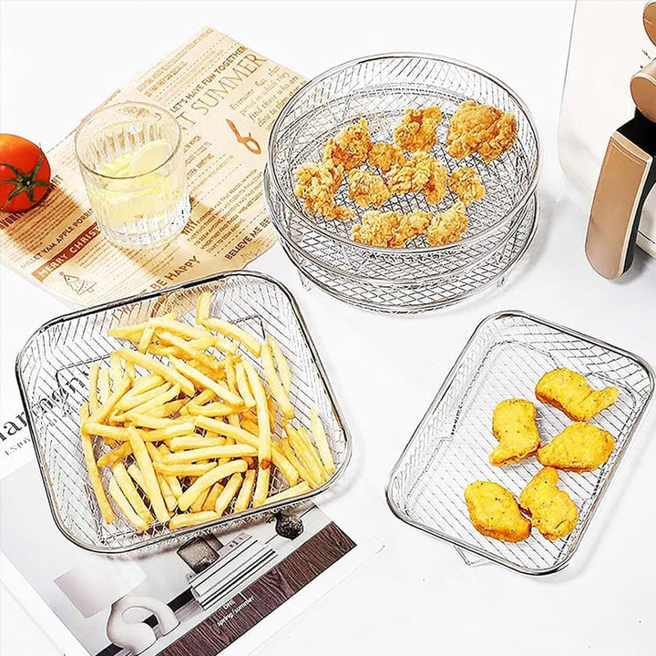 BowLift | 3-Layer Stackable Air Fryer Rack