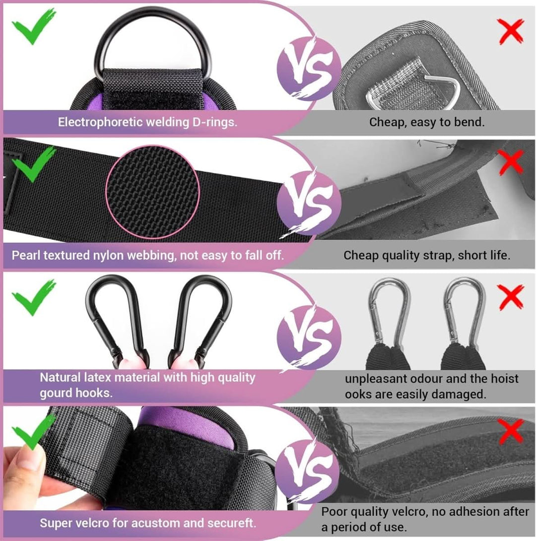 BowLift | resistance bands for buttocks & hips with ankle strap & training poster