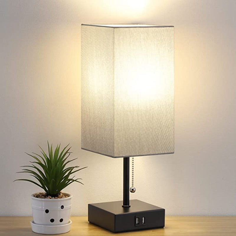 LumiCharge – Modern Table Lamp with USB Charging Ports | Bowlift
