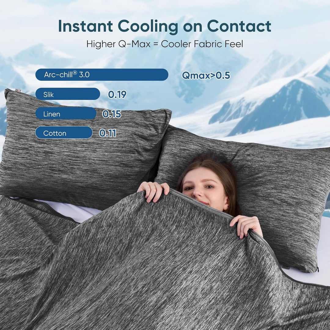 Black Cooling Blanket –  3.0, Q-Max>0.5, Multi-Size Options | Bowlift