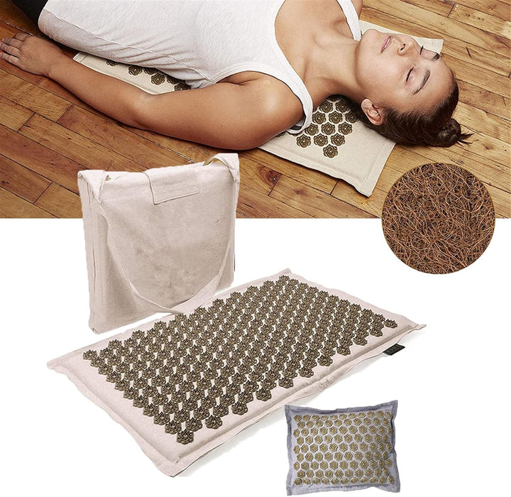 BowLift | Acupressure mat with Pillow and 5500 Pressure Points – The Florapress Relaxation Set