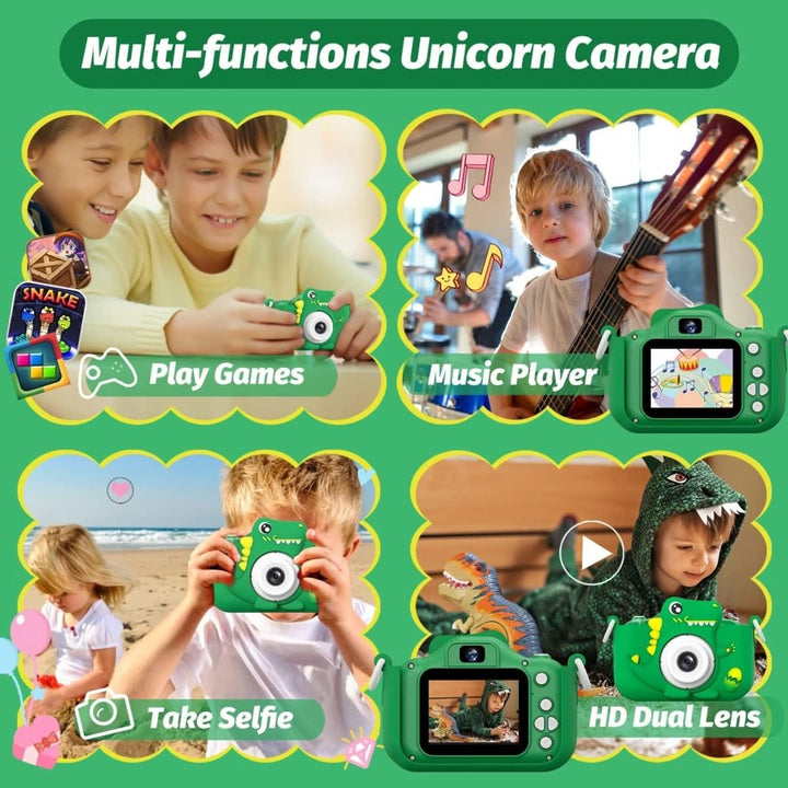 BowLift | PhotoDino – Children's camera in dinosaur design with 1080p HD & selfie function