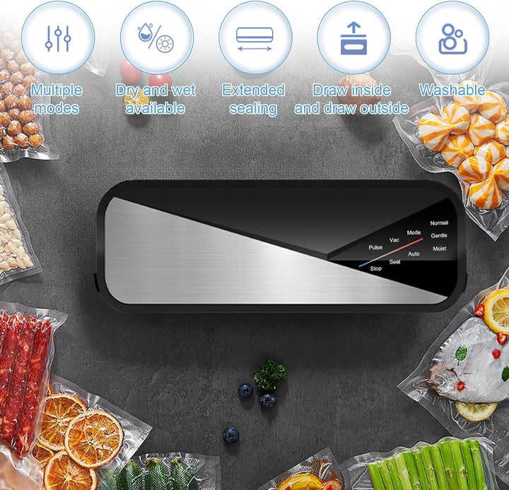 BowLift | 6-in-1 Vacuum Sealer with 80kPa Suction and 30cm Sealing Strip – Fresvyn