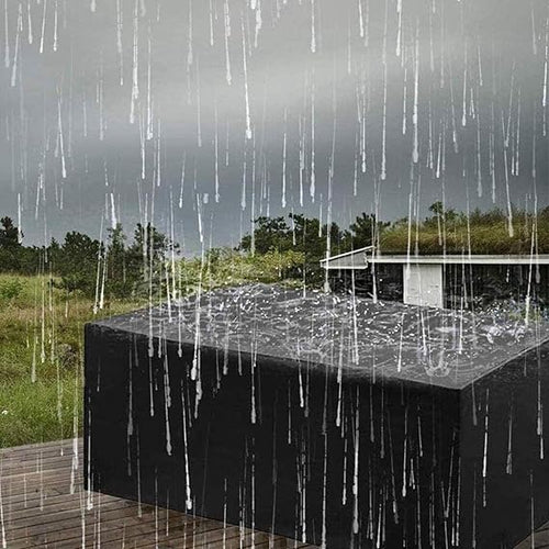 BowLift | Waterproof Garden Furniture Cover Black Polyester