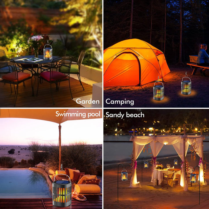 BowLift | Solar LED Flame Lantern – Decorative Outdoor Lighting for Garden and Terrace with Hanging Possibility