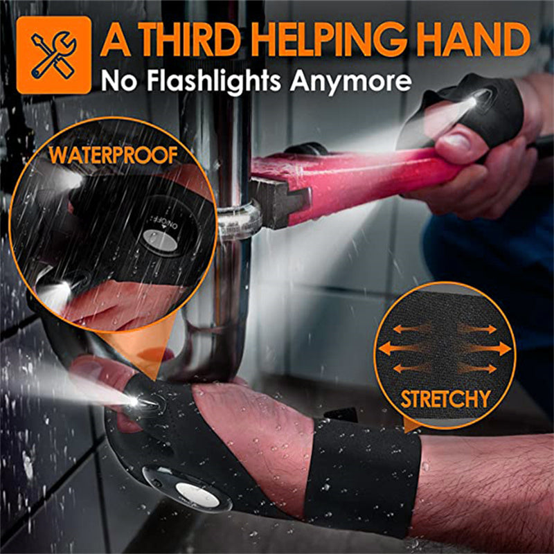 BowLift | Convenient LED Gloves With Waterproof Lights