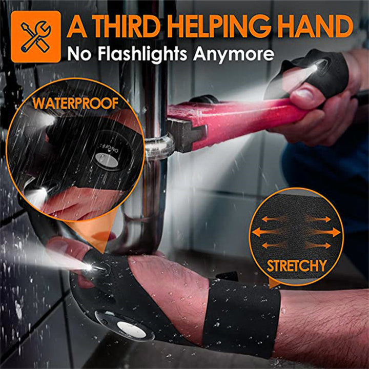 BowLift | Convenient LED Gloves With Waterproof Lights