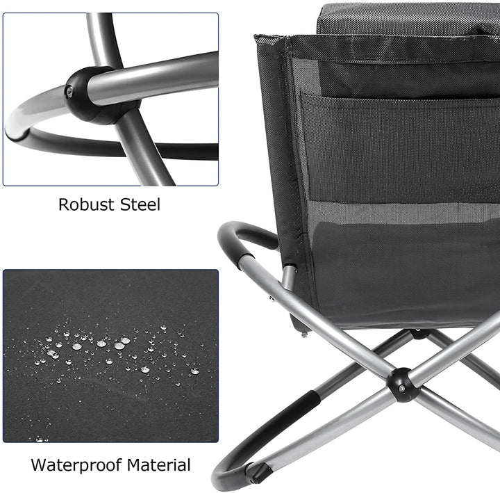 Relax lounger deck chair swinging lounger foldable | Bowlift