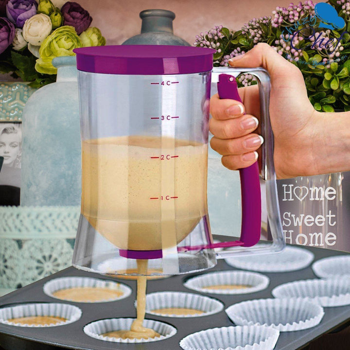 BowLift | Pancake Batter Dispenser | No-Drip Measuring Cup | BPA-Free Plastic | Quick & Easy Breakfast Maker
