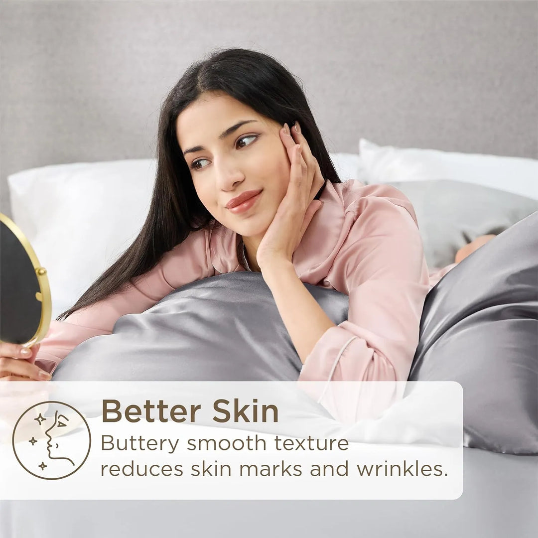 BowLift | Silk Pillow Case (2 Pack) | Hypoallergenic, Anti-Aging & Ideal for Hair and Skin Care
