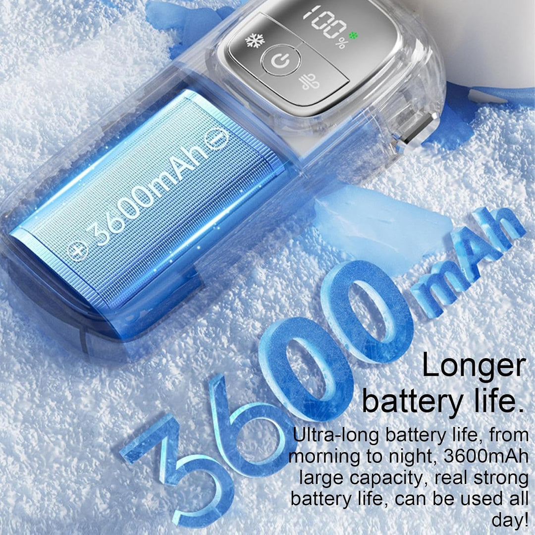BowLift | Portable Foldable Handheld Fan with LED Display 100 Speeds