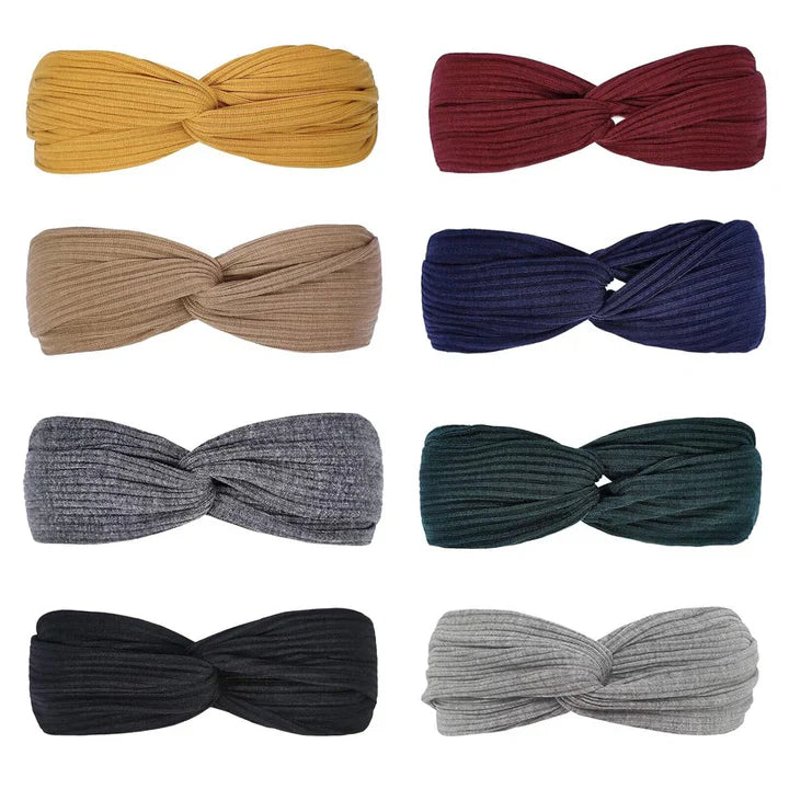 BowLift | Ribbed Twist Headbands – Boho Design