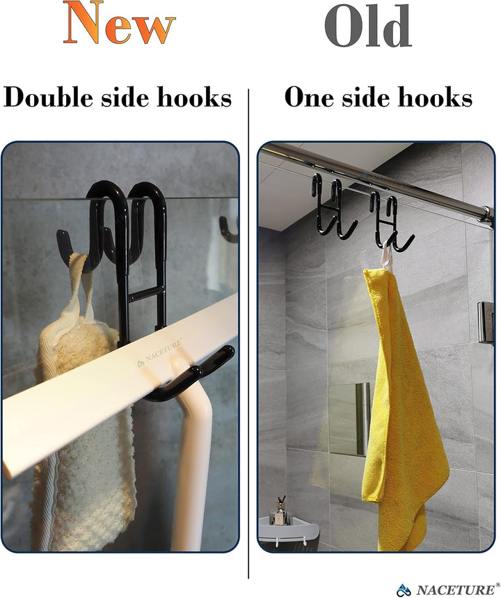 BowLift | Rust-resistant door-mounted shower hook – Strong multifunctional hanging hook