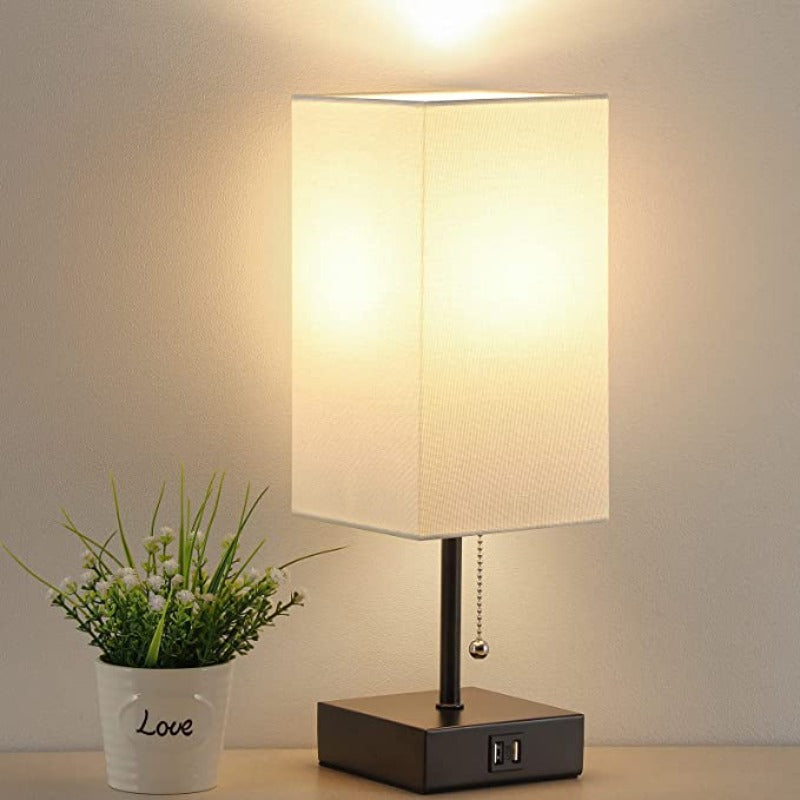 LumiCharge – Modern Table Lamp with USB Charging Ports | Bowlift