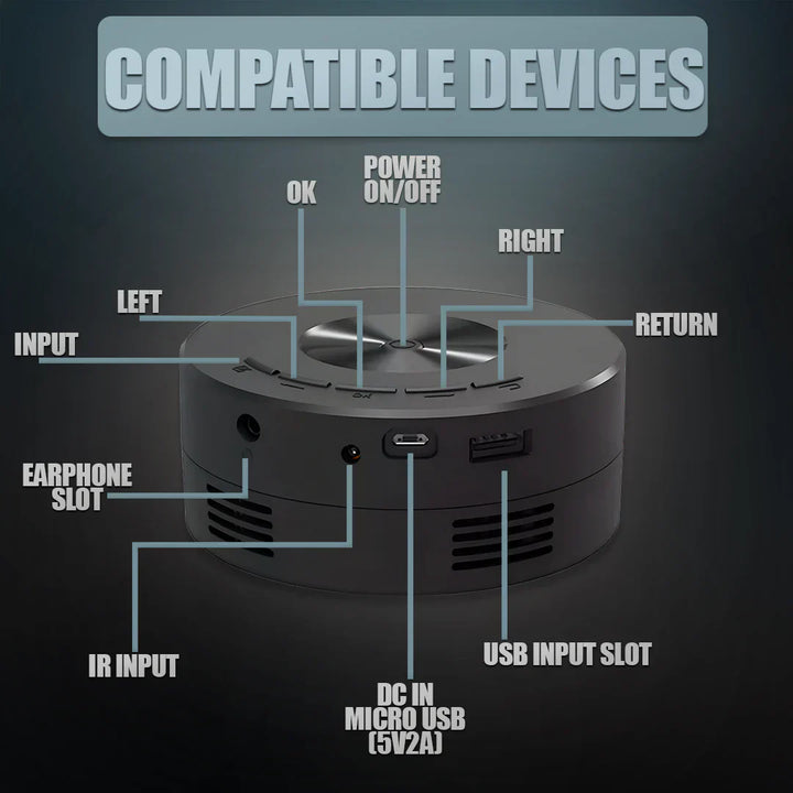 BowLift | Mini Portable Projector – Ultra HD
