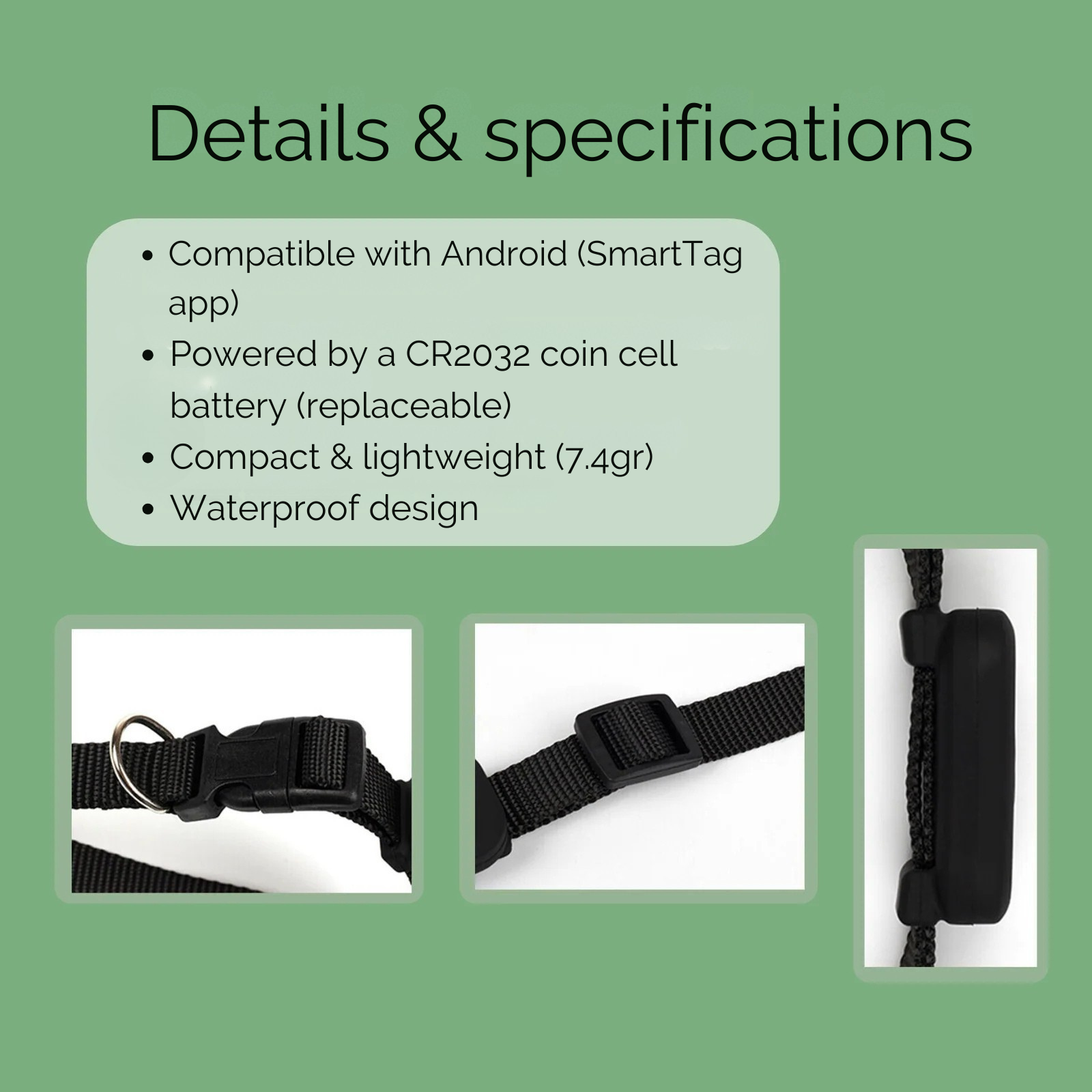 BowLift | AnimalTracker Mini – Smart Dog and Cat Bluetooth Collar Tracker