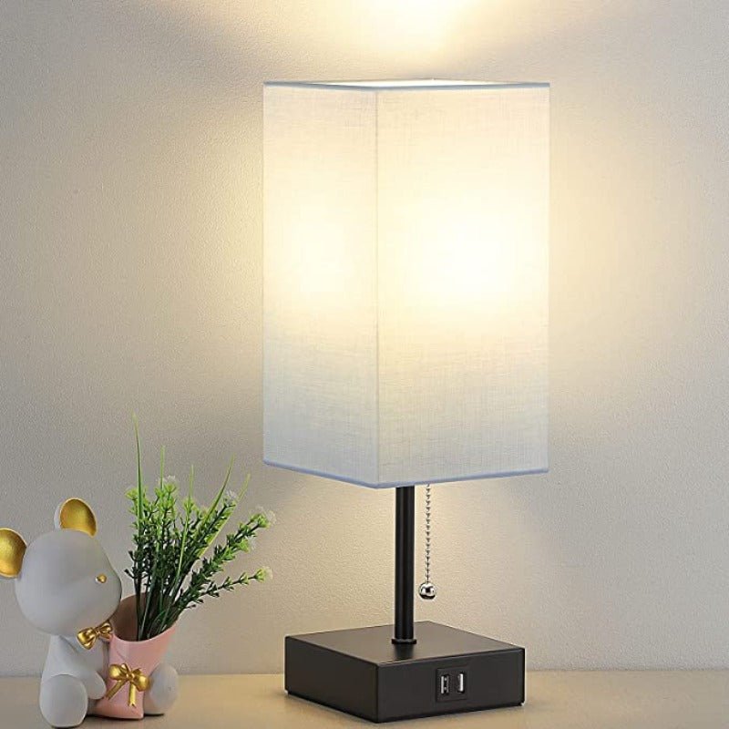 LumiCharge – Modern Table Lamp with USB Charging Ports | Bowlift
