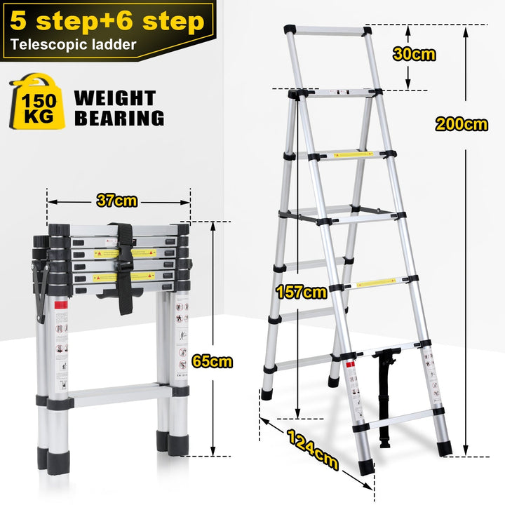 Telescoping ladder Folding ladder A-frame | Bowlift