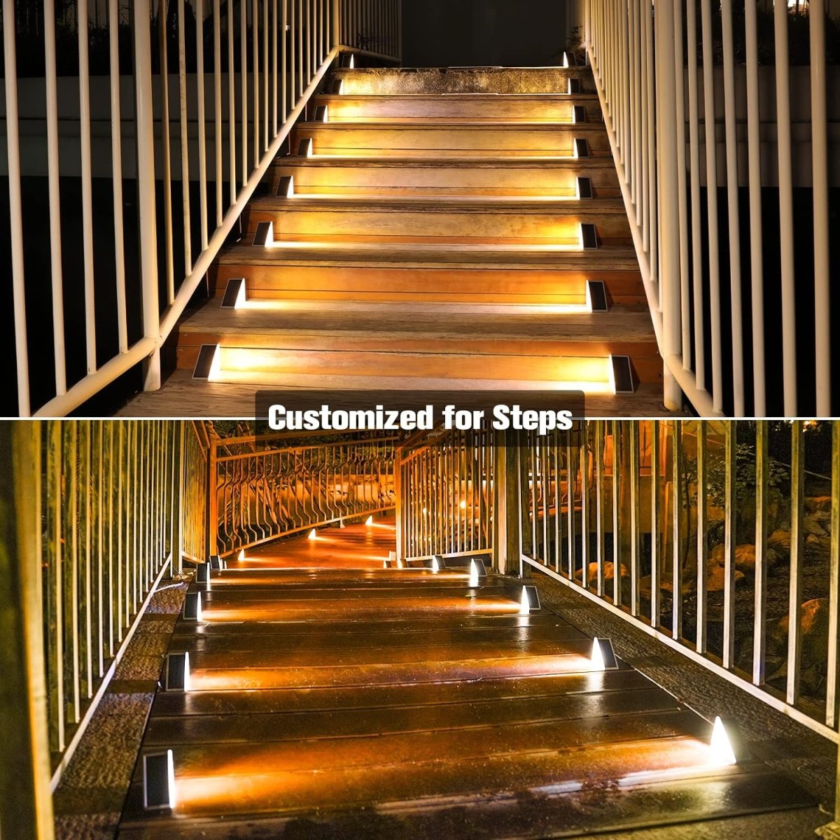BowLift | Waterproof Solar LED Stair Lighting - Outdoor Lighting for Stairs, Paths, and Terraces