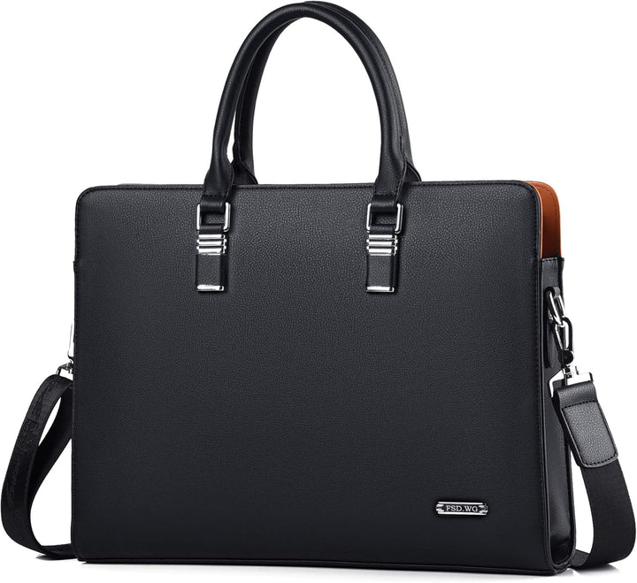 Genuine Leather Multi-Compartment Business Briefcase for Professionals | Bowlift