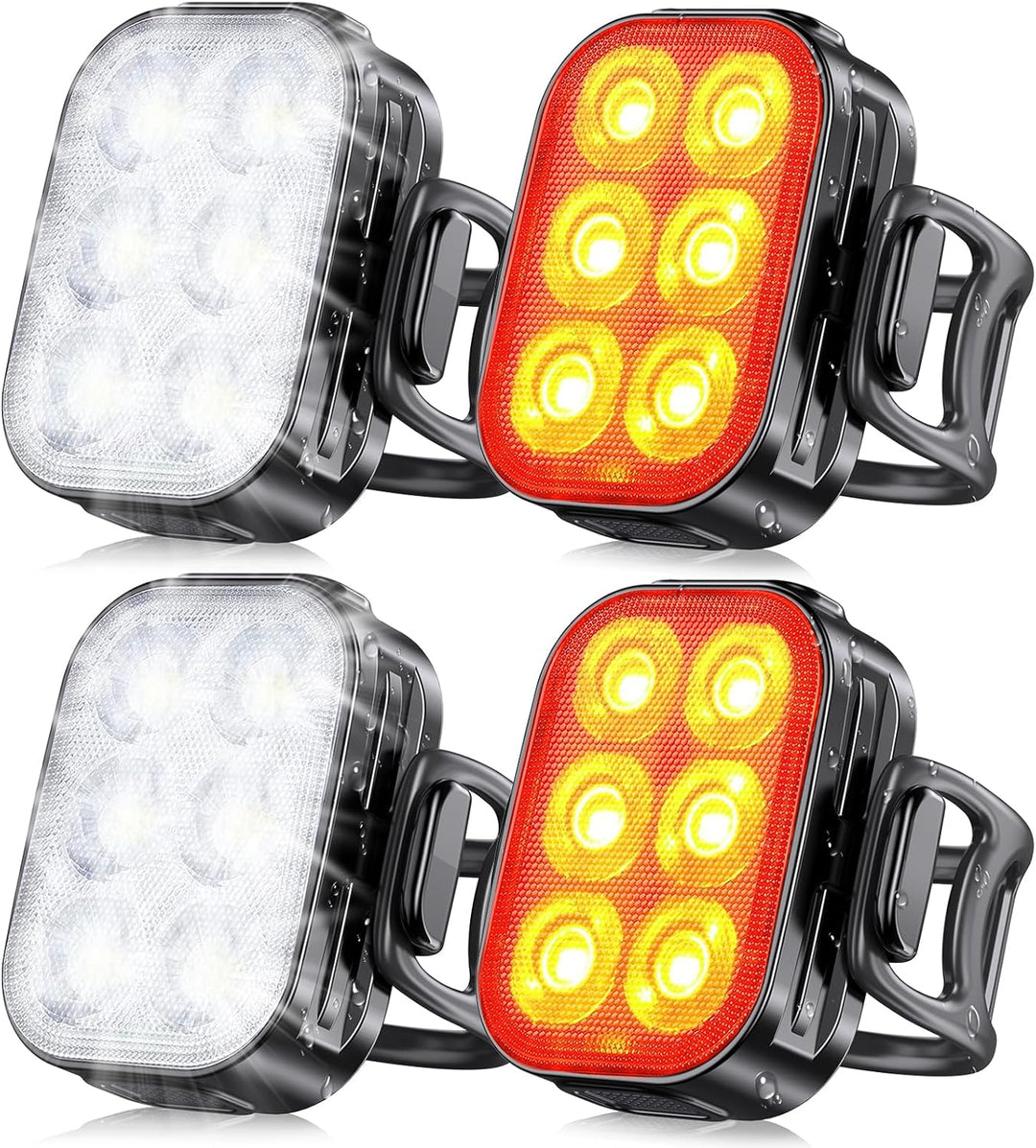 BowLift | Ultra Slim USB Rechargeable Bike Light Set with 4+6 Modes – SlimBeam