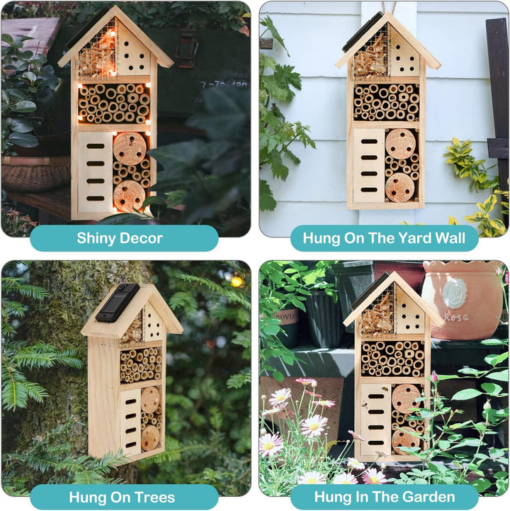 BowLift | Insect house made of wood – Bee and insect friendly habitat for garden and terrace