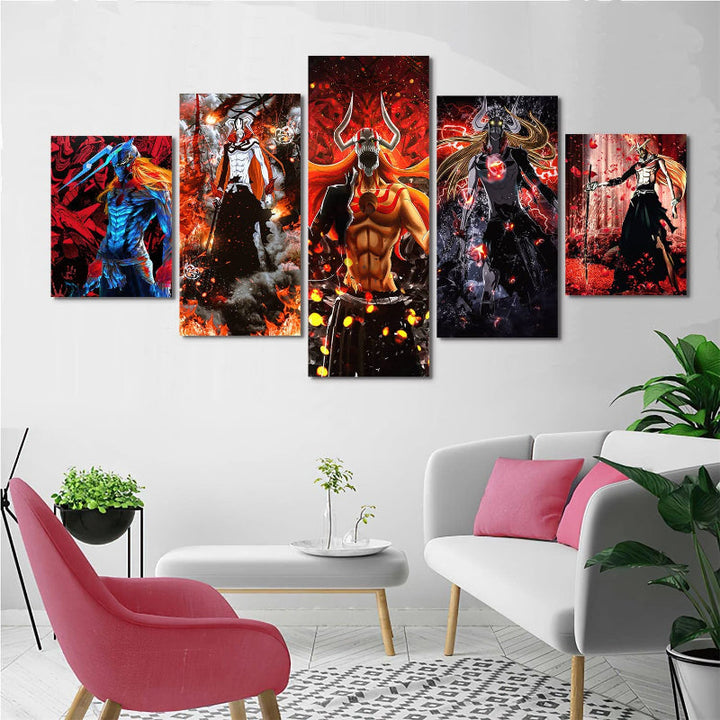 Set Of 5 Soul Reaper Wall Art Painting | Bowlift