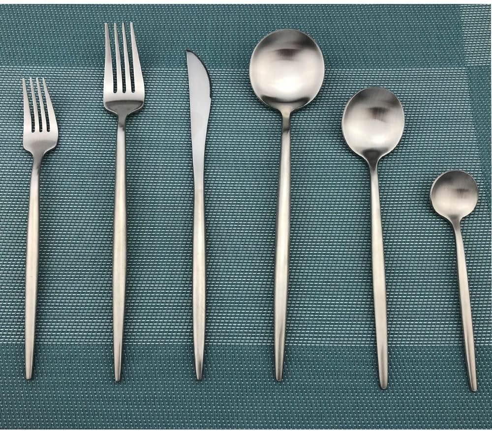 BowLift | Torin 36-Piece Minimalist Cutlery Set – Premium Stainless Steel Flatware with Matte Finish