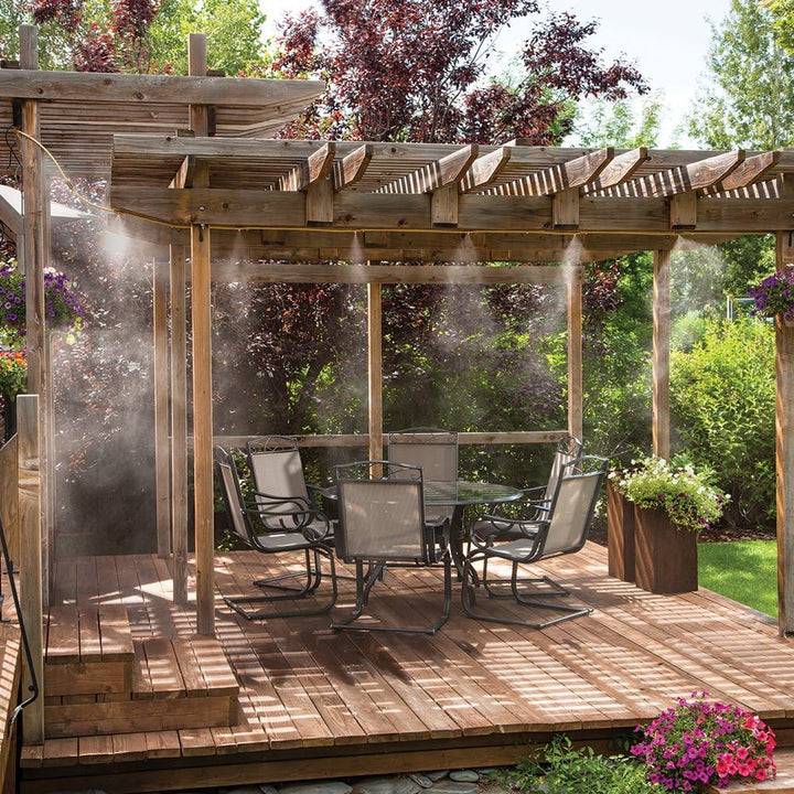 BowLift | Spray irrigation system – Water hose with spray nozzles for refreshing cooling in the garden