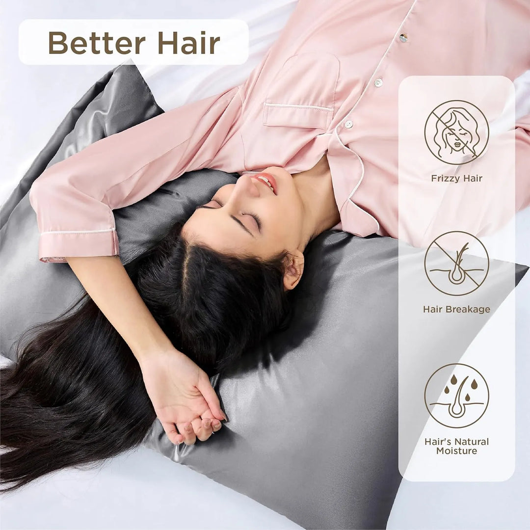 BowLift | Silk Pillow Case (2 Pack) | Hypoallergenic, Anti-Aging & Ideal for Hair and Skin Care