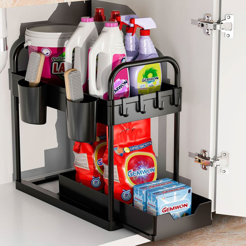BowLift | EcoSpace - 2-tier under-desk shelf