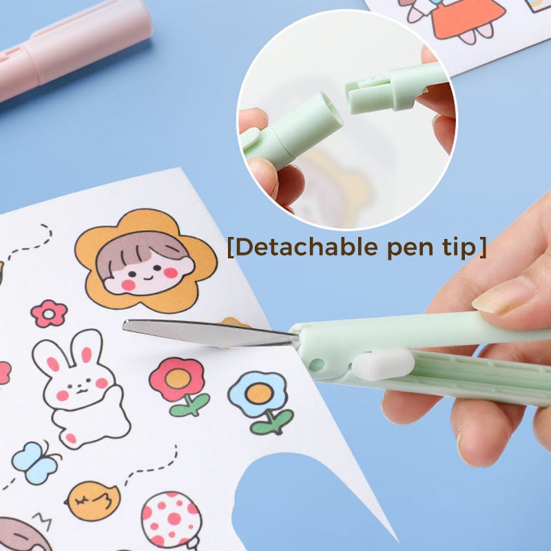 BowLift | Mini Folding Pen Scissors Graving Knife for Kids