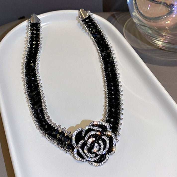 BowLift | Gothic Rose Handmade Crystal Necklace
