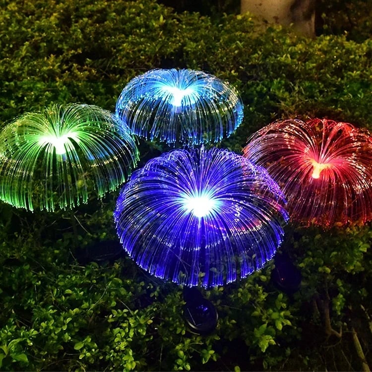 BowLift | Solar Garden Lights | Jellyfish Design with Color-Changing & Warm White Modes | 75cm