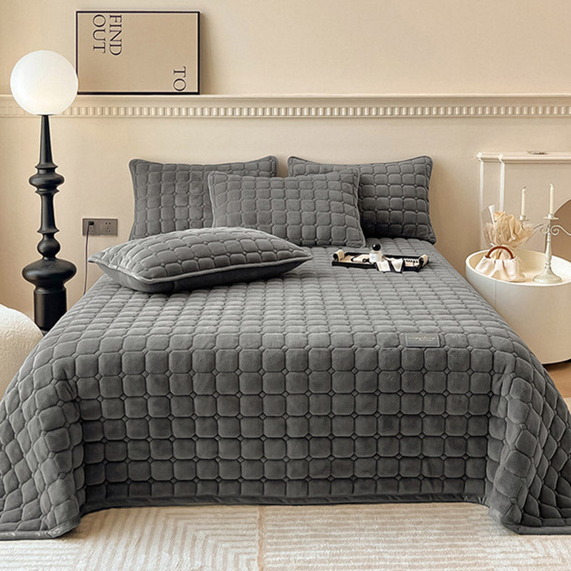 BowLift | Modern Soft Throw Blanket with Square Texture – Stylish Fluffy Bed & Sofa Cover