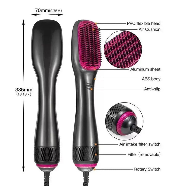 3-in-1 Ionic Hot Air Hair Dryer Brush