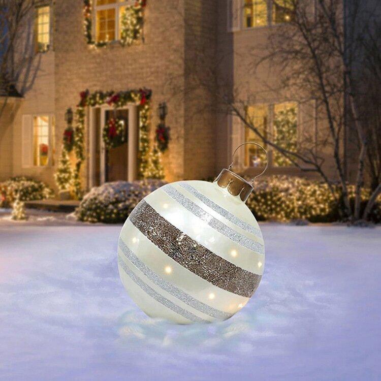BowLift | Inflatable Christmas decorative balls | PVC outdoor balls | Weatherproof & reusable | Various designs