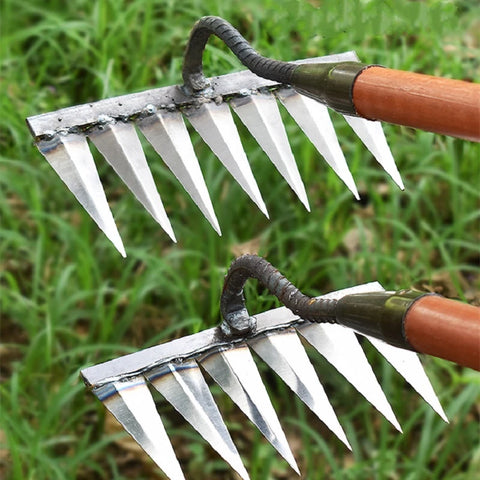 TuinGrijp Carbon Steel Weeding Rake for Garden Maintenance | Bowlift