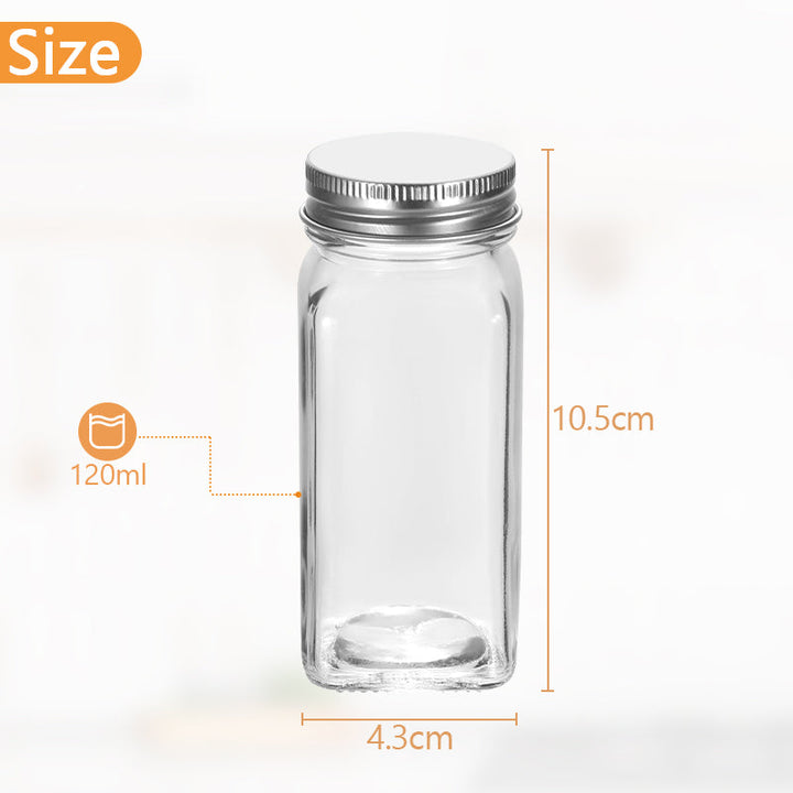 Flip Top Spice Bottle Spice Container 12 Pieces | Bowlift