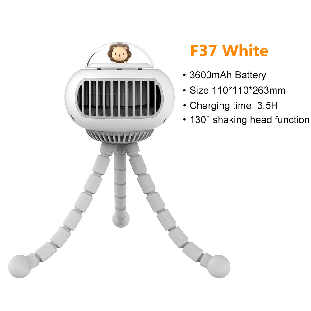 Lovely Cartoon Portable Safe Stroller Fan | Bowlift