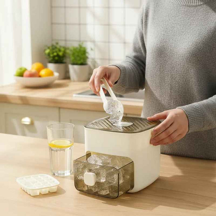 FreezeNinja — Perfect ice cubes at the push of a button for stress-free refreshment and impeccable freshness! | Bowlift