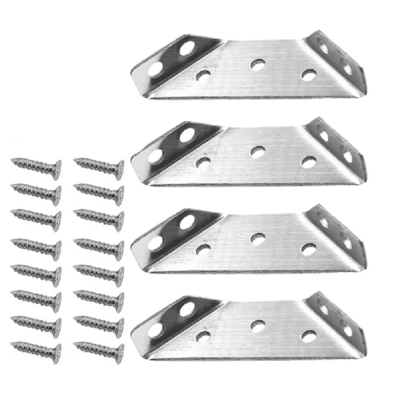 BowLift | Universal Stainless Steel Furniture Corner Connectors (10 pieces)