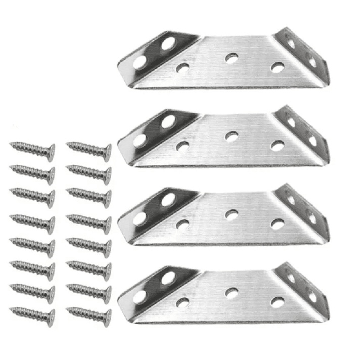 BowLift | Universal Stainless Steel Furniture Corner Connectors (10 pieces)