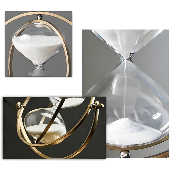 Elegant Hourglass with Calming Sand Flow and Style Bowlift