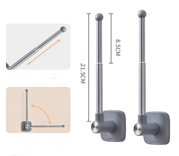 BowLift | No-Drill Curtain Storage Hanging Hooks