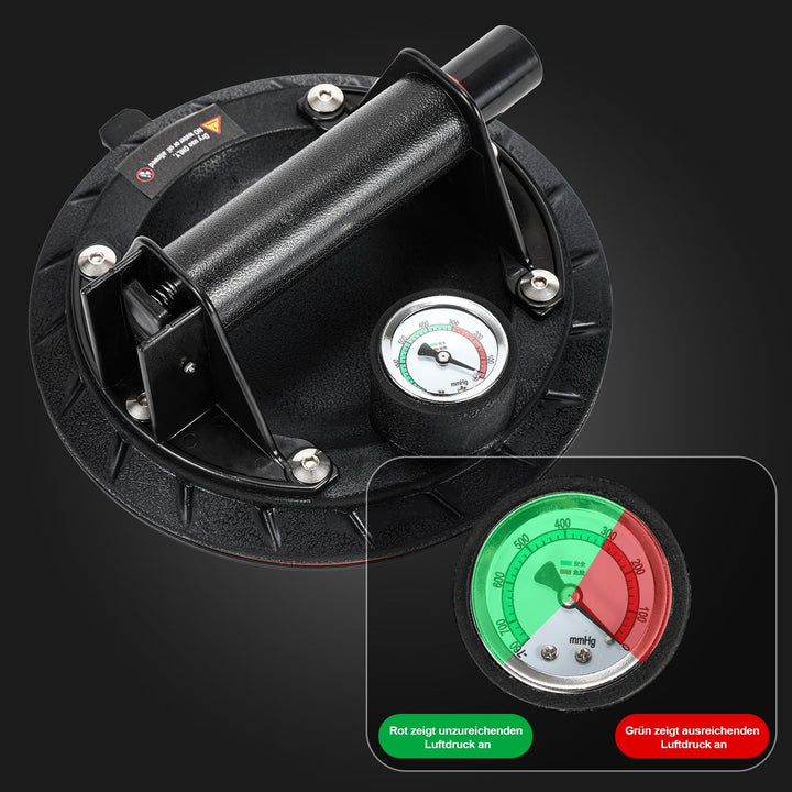 Suction cup holder with pressure display 1 piece max.100KG | Bowlift