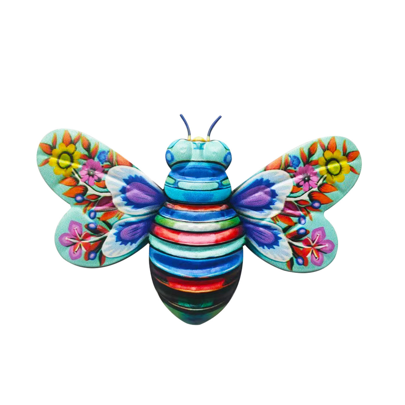 BowLift | Iron Bee Art Sculpture Hanging Wall Decorations for Garden