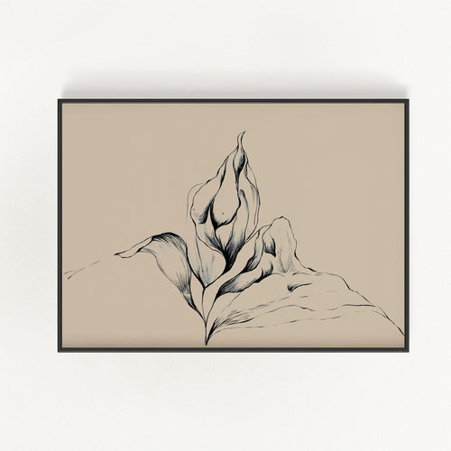 Floral Body Wall Art | Bowlift