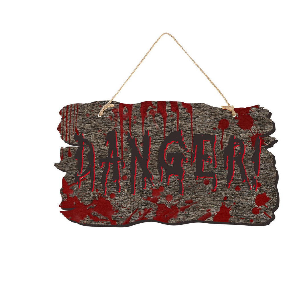 BowLift | Halloween Door Sign – Wooden Look Plates with Pumpkin, Skull, and Witch Designs